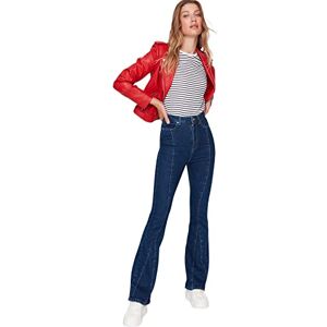 Trendyol Flare jeans, marinblå, 42, marinblå, 68 SE Trendyol Flare jeans, marinblå, 42, marinblå, 68 SE