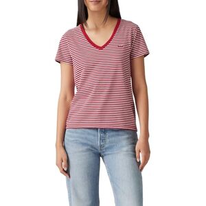 Levi's The Perfect V-ringad T-shirt för kvinnor, Indigo randig halsduk, XS Levi's The Perfect V-ringad T-shirt för kvinnor, Indigo randig halsduk, XS