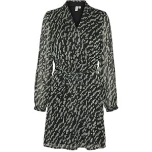 VERO MODA VMRIE L/S ABK WRAP Dress WVN BTQ GA, Balsam grön/aop: rie, M VERO MODA VMRIE L/S ABK WRAP Dress WVN BTQ GA, Balsam grön/aop: rie, M