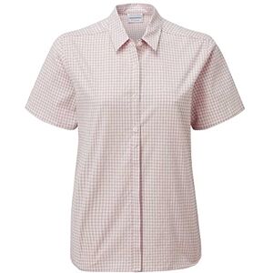 Craghoppers Damer Nasima kortärmad blus damer blus Brushed Lilac Karo 38 Craghoppers Damer Nasima kortärmad blus damer blus Brushed Lilac Karo 38