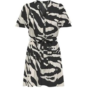 ONLY Onlnova Life Elite S/S Lenia Dress AOP, svart, M ONLY Onlnova Life Elite S/S Lenia Dress AOP, svart, M