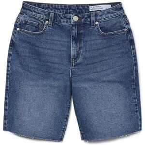 VERO MODA dam Vmcleo Hr Long DNM Shorts Mix Noos, Mellanblå denim, L VERO MODA dam Vmcleo Hr Long DNM Shorts Mix Noos, Mellanblå denim, L