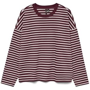 VERO MODA Vmabby Ls O-hals topp JRS Noos, Vinprovning, XL VERO MODA Vmabby Ls O-hals topp JRS Noos, Vinprovning, XL