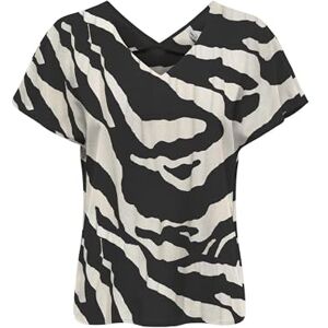 ONLY Onlnova Life Elite S/S Emmy Top AOP, svart, M ONLY Onlnova Life Elite S/S Emmy Top AOP, svart, M