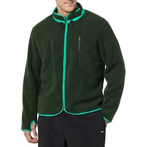 Amazon Essentials Teddy Fleece Jacka med hel dragkedja, mörkgrön, Small Amazon Essentials Teddy Fleece Jacka med hel dragkedja, mörkgrön, Small
