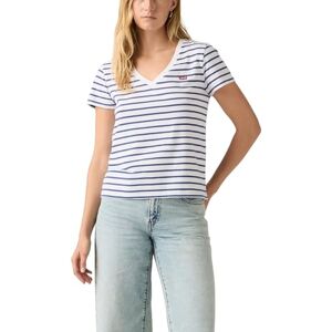 Levi's dam perfekt v-ringad t-shirt, Emily Stripe Bright, XS Levi's dam perfekt v-ringad t-shirt, Emily Stripe Bright, XS