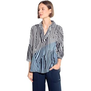 Cecil lång randig blus, Universal blå, M Cecil lång randig blus, Universal blå, M