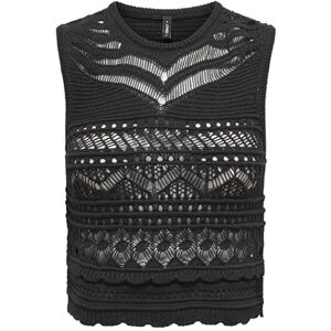 ONLY Onlpaula Sl O-Neck Top KNT, svart, M ONLY Onlpaula Sl O-Neck Top KNT, svart, M