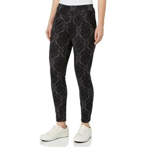 Cream Kvinnors byxor smal passform ankel lång elastisk midja tryckt tyg dam, Grå medalion, XS Cream Kvinnors byxor smal passform ankel lång elastisk midja tryckt tyg dam, Grå medalion, XS
