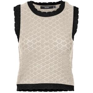 VERO MODA VMJACKIE SL kort O-hals tröja Boo, Björk/detalj: w. Svart kontrast, M VERO MODA VMJACKIE SL kort O-hals tröja Boo, Björk/detalj: w. Svart kontrast, M