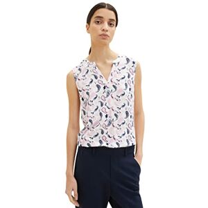 TOM TAILOR Damblusar, topp med mönster, 32816 – offwhite paisley-design, 32 SE TOM TAILOR Damblusar, topp med mönster, 32816 – offwhite paisley-design, 32 SE