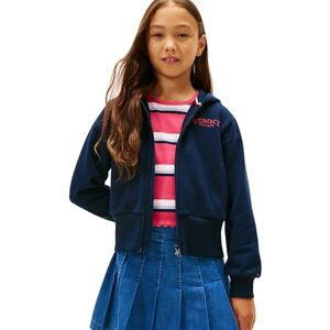 Tommy Hilfiger EMB HIGH RIB HEM ZIP THRU KG0KG08988 huvtröja med dragkedja, BLÅ (Dark Night Navy), 5 år, Blå (mörk natt marinblå), 5 år Tommy Hilfiger EMB HIGH RIB HEM ZIP THRU KG0KG08988 huvtröja med dragkedja, BLÅ (Dark Night Navy), 5 år, Blå (mörk natt marinblå), 5 år