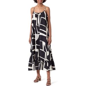 VERO MODA Vmeasy Joy 7/8 Strap Dress WVN Ga, svart, S VERO MODA Vmeasy Joy 7/8 Strap Dress WVN Ga, svart, S