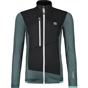 ORTOVOX Unisex vuxen Fleece Grid Jacket W Coat, mörkgrå, XL ORTOVOX Unisex vuxen Fleece Grid Jacket W Coat, mörkgrå, XL