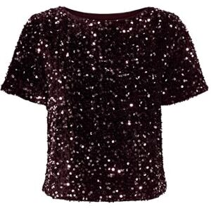 ONLY Onlanika SS paljetter båt topp WVN, Vin, M dam, Vin, M ONLY Onlanika SS paljetter båt topp WVN, Vin, M dam, Vin, M