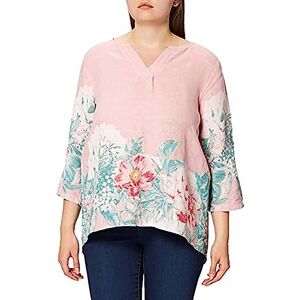 Bonateks , tunisisk kragtopp med blomtryck och långa påsydda ärmar, 100% linne, storlek: 40, amerikansk storlek: XL, toppar, satin – tillverkad i Italien, Mångfärgad, 40 Bonateks , tunisisk kragtopp med blomtryck och långa påsydda ärmar, 100% linne, storlek: 40, amerikansk storlek: XL, toppar, satin – tillverkad i Italien, Mångfärgad, 40