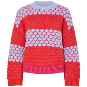 PIECES Pcjanel Ls O-Neck Knit Bc, Rödbetor lila, M PIECES Pcjanel Ls O-Neck Knit Bc, Rödbetor lila, M