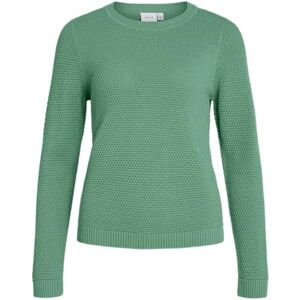 Vila Vidalo O-Neck L/S stickad topp – Noos, Vintergrön, L Vila Vidalo O-Neck L/S stickad topp – Noos, Vintergrön, L