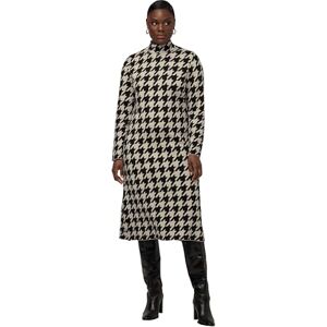 Ulla Popken dam stickad klänning tuppentritt klänningar, vanilj, 42-44 plus size Ulla Popken dam stickad klänning tuppentritt klänningar, vanilj, 42-44 plus size