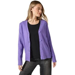 Cecil cardigan med knappslå, Lilac Melange, XXL Cecil cardigan med knappslå, Lilac Melange, XXL