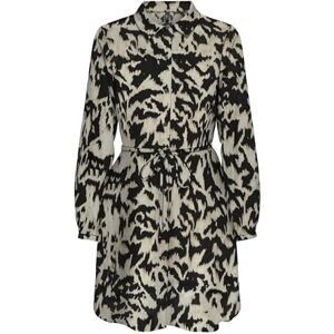 ONLY Onlnova Life Vis L/S Shirt Dress, svart, L ONLY Onlnova Life Vis L/S Shirt Dress, svart, L
