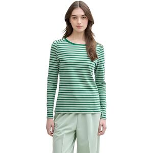 TOM TAILOR Denim dam långärmad T-shirt, 37365 – grön grön rand, XL TOM TAILOR Denim dam långärmad T-shirt, 37365 – grön grön rand, XL