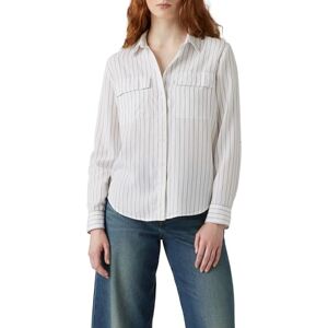 Levi's Doreen Utility-skjorta för kvinnor, vävd skjorta, färg Addie Pin Stripe V2, storlek XS, Addie Pin Stripe V2, XS Levi's Doreen Utility-skjorta för kvinnor, vävd skjorta, färg Addie Pin Stripe V2, storlek XS, Addie Pin Stripe V2, XS