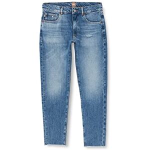 Boss Kvinnors raka tapered 4.1 jeansbyxor, medium blå, 30 Boss Kvinnors raka tapered 4.1 jeansbyxor, medium blå, 30