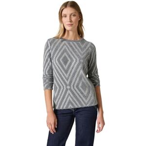 Cecil Dam skjorta med mönster, Platinum Grey Mel., XL Cecil Dam skjorta med mönster, Platinum Grey Mel., XL