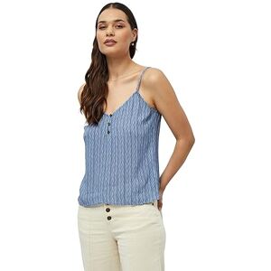 DESIRES dam Knäppknapp topp Syntet, Bleknad denim Pr, XXL DESIRES dam Knäppknapp topp Syntet, Bleknad denim Pr, XXL