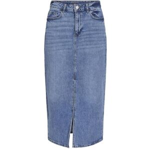 Vila VIJAF HW midiklänning denim kjol NOOS, Medium blå denim/detalj: tvätta Mbd-011, 38 Vila VIJAF HW midiklänning denim kjol NOOS, Medium blå denim/detalj: tvätta Mbd-011, 38
