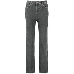 Taifun Dam utsvängda jeans med fållslitsar byxor jeans långa jeans unifärger, washed-out-effekt normal längd, Mörkgrå denim, 36 Taifun Dam utsvängda jeans med fållslitsar byxor jeans långa jeans unifärger, washed-out-effekt normal längd, Mörkgrå denim, 36