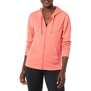Amazon Essentials Women's Fleecehoodie i fransk frotté med full dragkedja (Finns i plusstorlek), Korall rosa, S Amazon Essentials Women's Fleecehoodie i fransk frotté med full dragkedja (Finns i plusstorlek), Korall rosa, S
