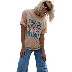 Trendyol Dam vanlig basic rundhalsad stickad T-shirt, BEIgE, XS Trendyol Dam vanlig basic rundhalsad stickad T-shirt, BEIgE, XS