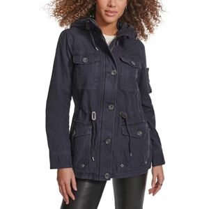 Levi's Levis damers LW5RC337bomull fyra fickor med huva fältjacka långärmad anorak Levi's Levis damers LW5RC337bomull fyra fickor med huva fältjacka långärmad anorak