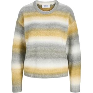 JACK & JONES Jxamira Crew Neck Knit, Guld platt, S JACK & JONES Jxamira Crew Neck Knit, Guld platt, S