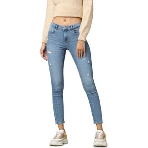 ONLY Female Skinny Fit Jeans ONLDAISY REG Push-UP SK ANK, Ljus medium blå denim, 28W x 34L ONLY Female Skinny Fit Jeans ONLDAISY REG Push-UP SK ANK, Ljus medium blå denim, 28W x 34L