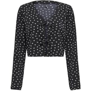 ONLY Onlnova Life Vis L/S Hailey Slips topp, svart, M ONLY Onlnova Life Vis L/S Hailey Slips topp, svart, M