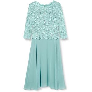 Gina Bacconi Midi-klänning för kvinnor med spetslivstycke, chiffongkjol, cocktail, Havsdimma, 38 SE Gina Bacconi Midi-klänning för kvinnor med spetslivstycke, chiffongkjol, cocktail, Havsdimma, 38 SE