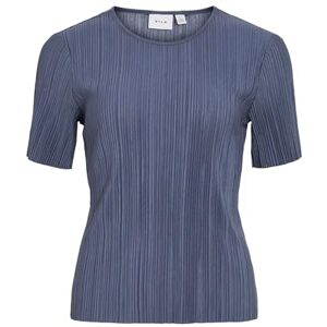 Vila Viplisa O-hals S/S topp – Noos, Vintage Indigo, XXL Vila Viplisa O-hals S/S topp – Noos, Vintage Indigo, XXL
