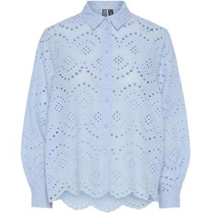 PIECES Pcvilde Ls Shirt Noos, Kashmirblå, S PIECES Pcvilde Ls Shirt Noos, Kashmirblå, S