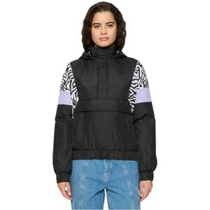 Urban Classics Damjacka, dam, lejontröja, jacka med djurtryck, dragkedja och magficka, finns i 4 färgvarianter, storlek XS till 5XL, Svart/Zebra, S Urban Classics Damjacka, dam, lejontröja, jacka med djurtryck, dragkedja och magficka, finns i 4 färgvarianter, storlek XS till 5XL, Svart/Zebra, S