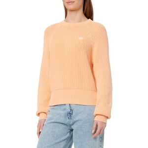HUGO Stickad tröja för kvinnor, Ljus/pastel orange 830, XXL HUGO Stickad tröja för kvinnor, Ljus/pastel orange 830, XXL