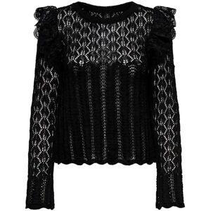 ONLY Onlashley Ls O-Neck Mix KNT, svart, XS ONLY Onlashley Ls O-Neck Mix KNT, svart, XS