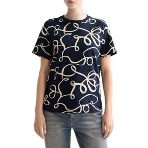 Scotch & Soda Hoodie med tryck, Band Navy Aop V460, S Scotch & Soda Hoodie med tryck, Band Navy Aop V460, S