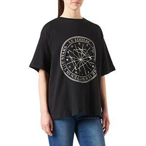 NA-KD Zodiak-t-shirt för kvinnor, Off Black, L NA-KD Zodiak-t-shirt för kvinnor, Off Black, L