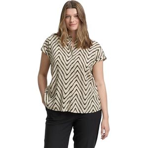 TOM TAILOR Plussize damblus, 38058 Naturlig Zig Zag Design, 46 plus size TOM TAILOR Plussize damblus, 38058 Naturlig Zig Zag Design, 46 plus size