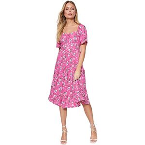 Trendyol Dam Dam Dam Midi A-linje normal passform vävd klänning, Rosa, 40 SE Trendyol Dam Dam Dam Midi A-linje normal passform vävd klänning, Rosa, 40 SE