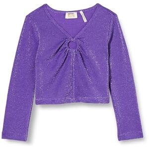 Koton Girls's Crop Långärmad Front Shirred Gleamy V Neck Slim Fit blus, Lila (393), 4-5 år Koton Girls's Crop Långärmad Front Shirred Gleamy V Neck Slim Fit blus, Lila (393), 4-5 år