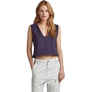 G-STAR RAW Dam boxy cropped graphic väst toppar, Lila (kolne lila D22787-c336-0013), XL G-STAR RAW Dam boxy cropped graphic väst toppar, Lila (kolne lila D22787-c336-0013), XL
